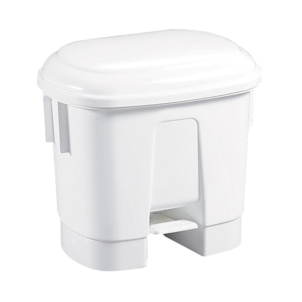 30 Litre White Plastic Bin 348020