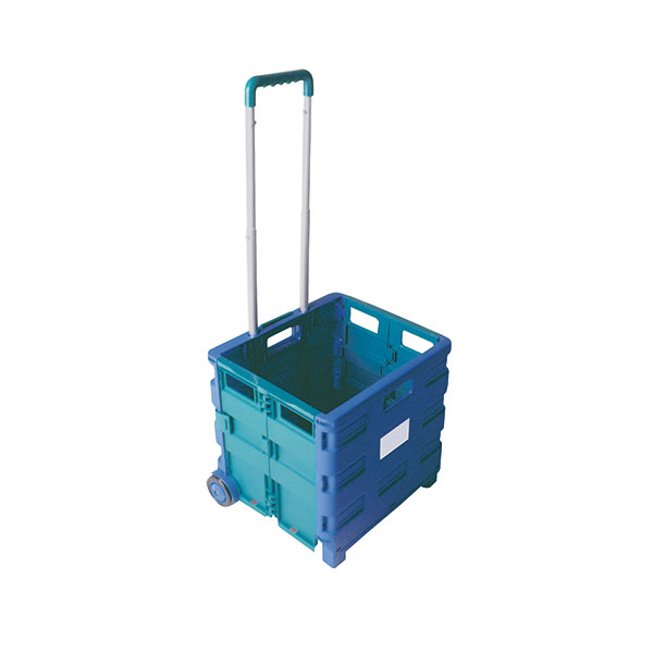 Fold Cont Trolley Blu/Grn