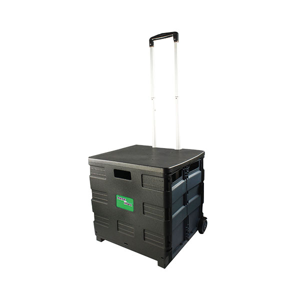 VFM Containr Trolly/Lid Fold Blk/Gry