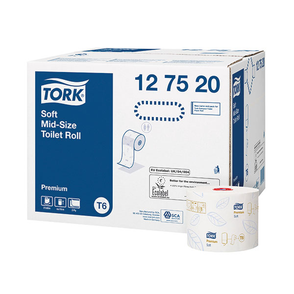 Tork Soft Mid Size Toilet Rll 127520