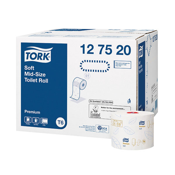 Tork Soft Mid Size Toilet Rll 127520