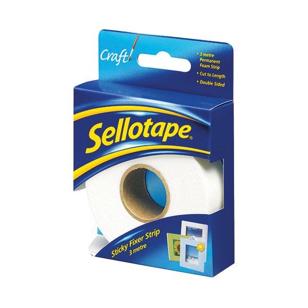 Sellotape Sticky Fix Strip 25mmx3m
