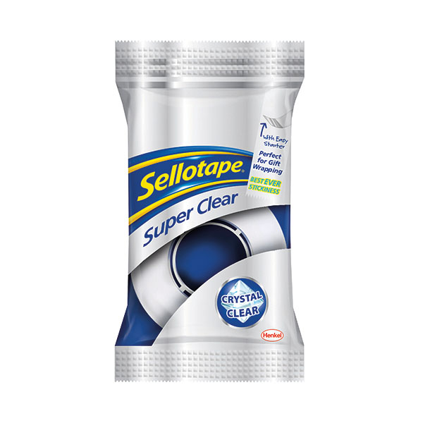 Sellotape Super Clear 18mm x10m Pk50