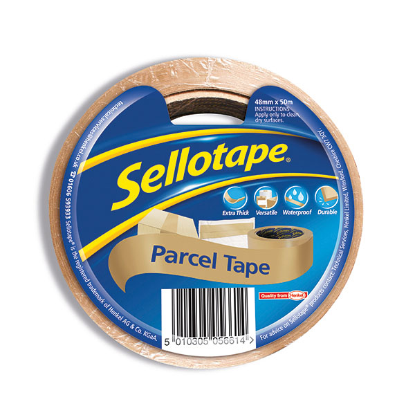 Sellotape Parcel Tape Brown Pack 8