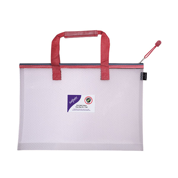 Snopake EVA Zippa Bag 480x350mm Red