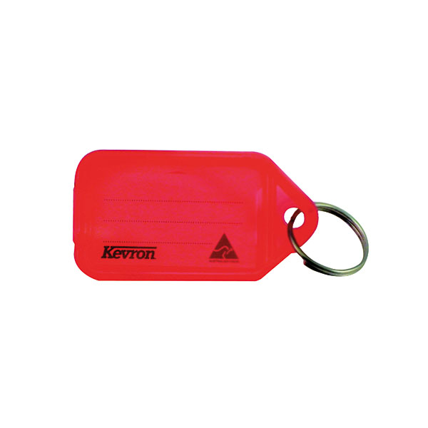 Kevron Clicktag Plastic Red Pk100