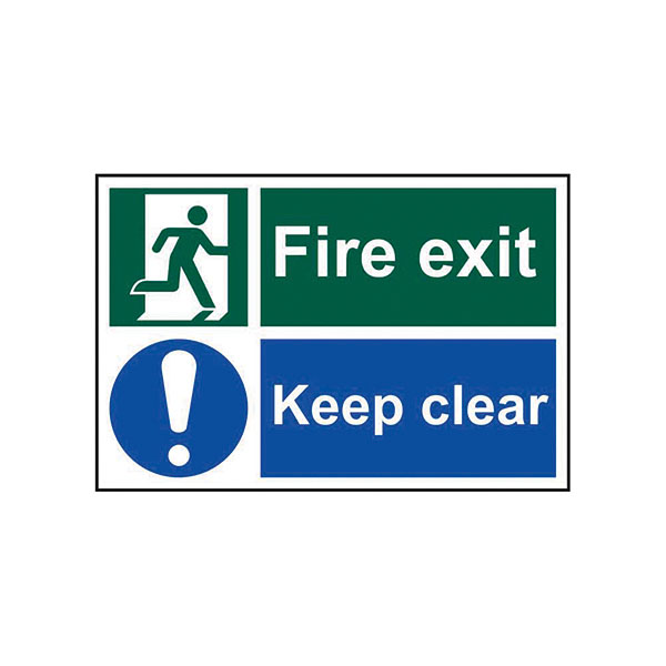 Spectrum Fire Exit Sign Keep Clear