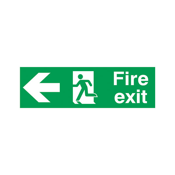 Signslab Fire Exit R/M Arw L PVC