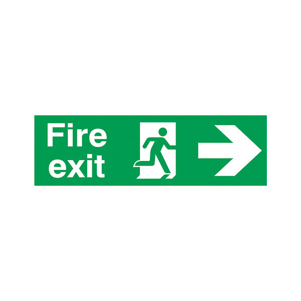 Signslab Fire Exit R/M Arw R PVC