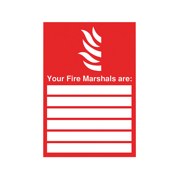 Signslab A4 Ur Fire Marshals Pvc