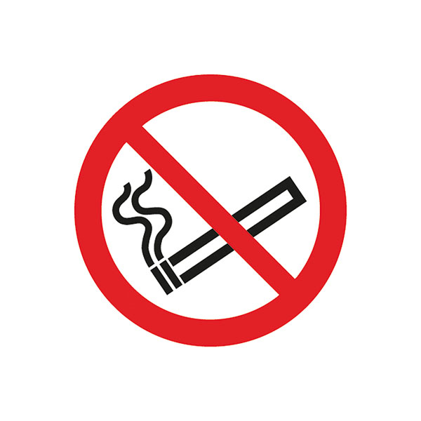 Signslab No Smoking Symb S/A 50x50mm