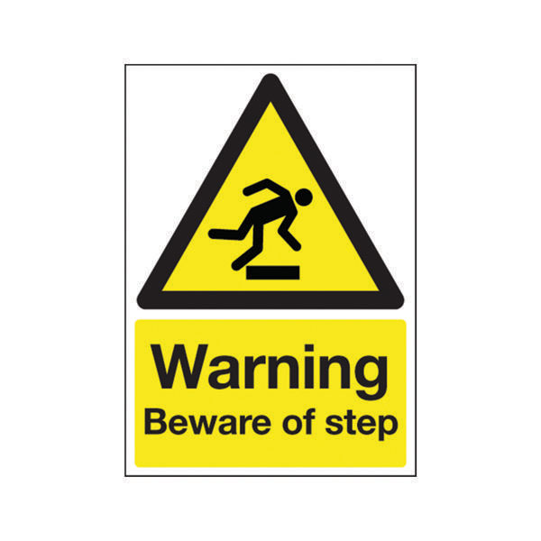 Signslab Beware Of Step Sign PVC A5