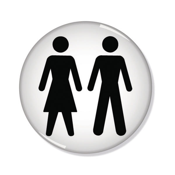 Signslab Women + Men Symbol 60mm