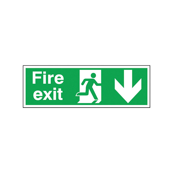 Fire Exit Down 150X450Mm S/A E100A/S