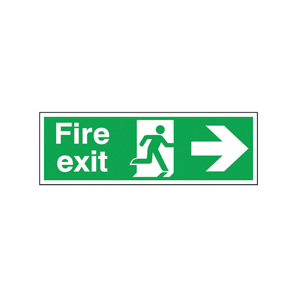 Fire Exit Safety Sign Running Man