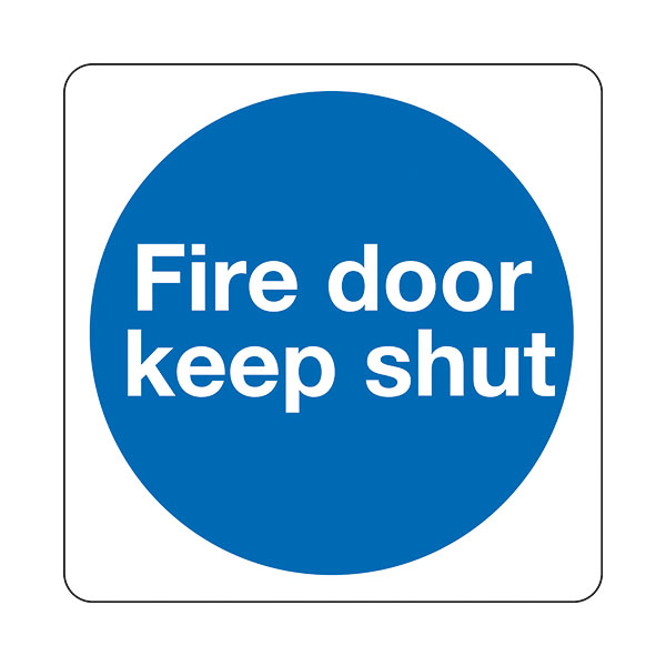 Mandatory Sign - Fire Door Keep Shut