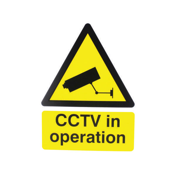 CCTV In Op Rigid Sign 400x300mm PVC
