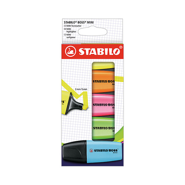 Stabilo Boss Mini Hler Wlt Ast Pk5