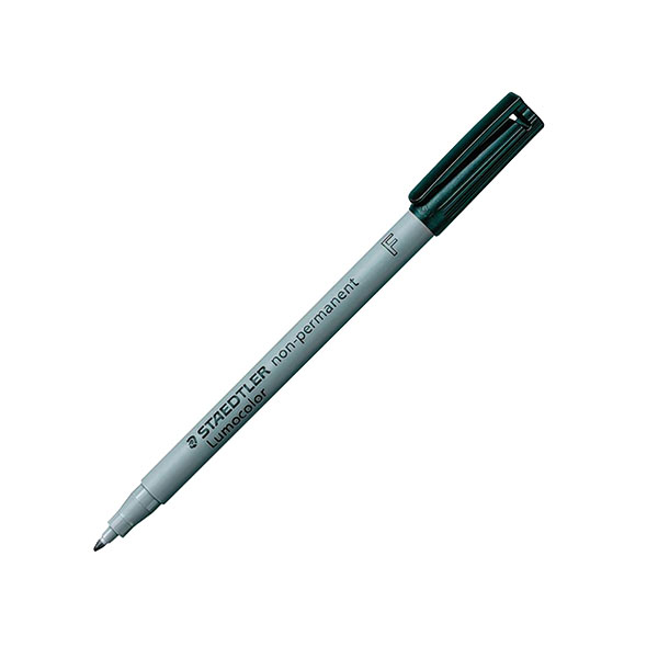 Staedtler Lumocolor F Wbase Blk Pk10