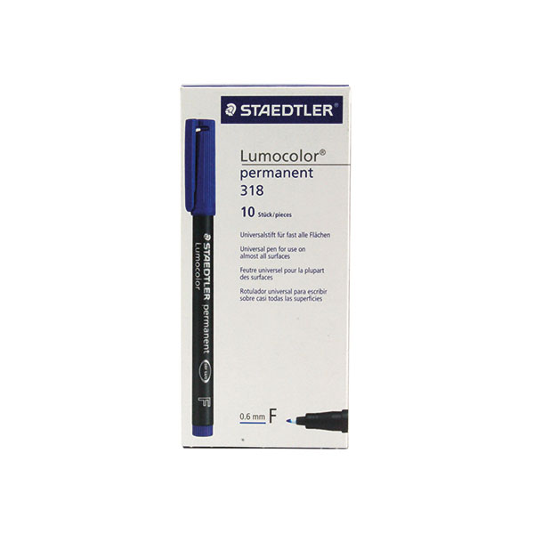 Staedtler Lumocolr OHP Pens Blu Pk10