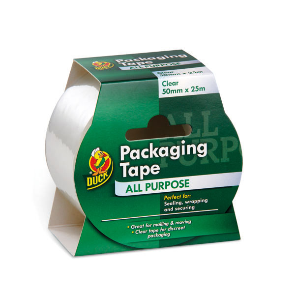 Ducktape Pkgg Tpe 50mmx25m Clr Pk6