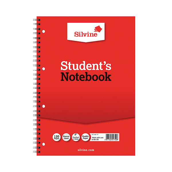 Silvine Students Notebook A4 Pk12