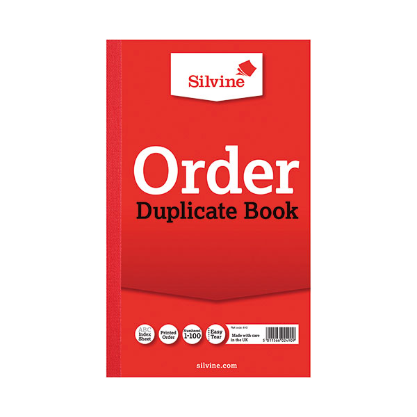 Silvine Duplicate Bk 8.25X5 Order P6