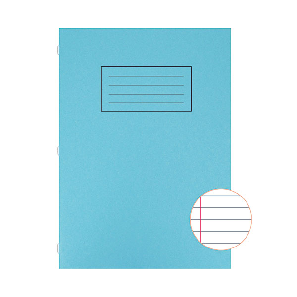 Silvine Blu A4 Lined Ex Book Pk10