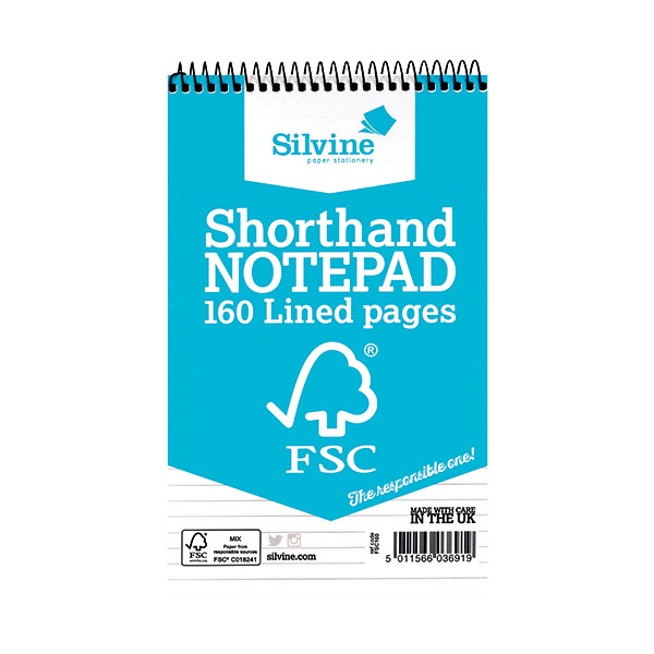 Silvine Shorthand Notepad 160P P10