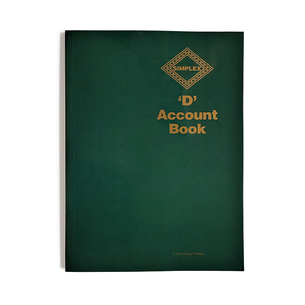 Simplex D Accounts Book One Year