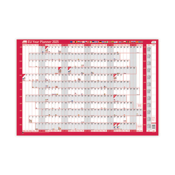 Sasco EU Year Planner Unmounted 2025