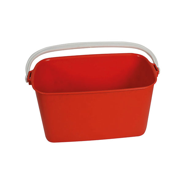 SYR Oblong Bucket 9L Red