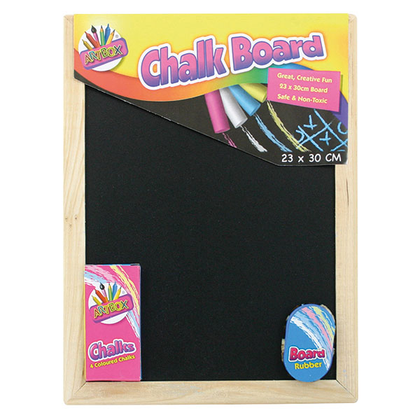 Chalk Board And Eraser Set Pk12