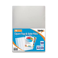 Open Top Clear Files 20x10 Pk200