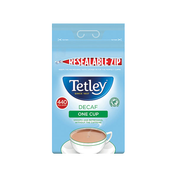 Tetley One Cup Decaf Teabags Pk440