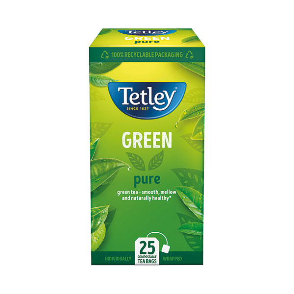 Tetley Pure Green Tea Bags Pk25