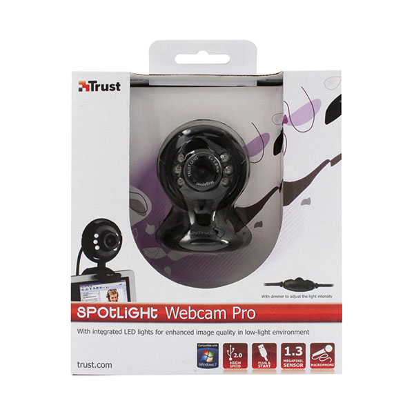 Trust Spotlight Webcam Pro Black