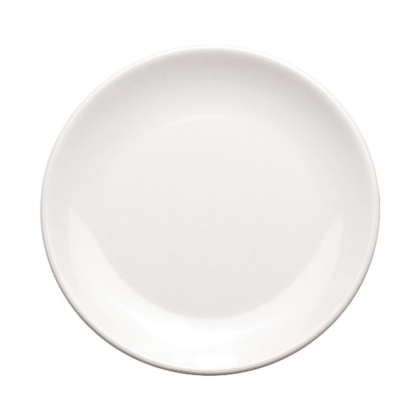 Plate Round 7 Inch 18cm Mela Wht Pk6