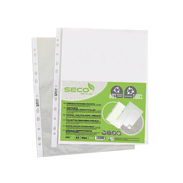 SS Eco Punched Pocket 80mic Pk50