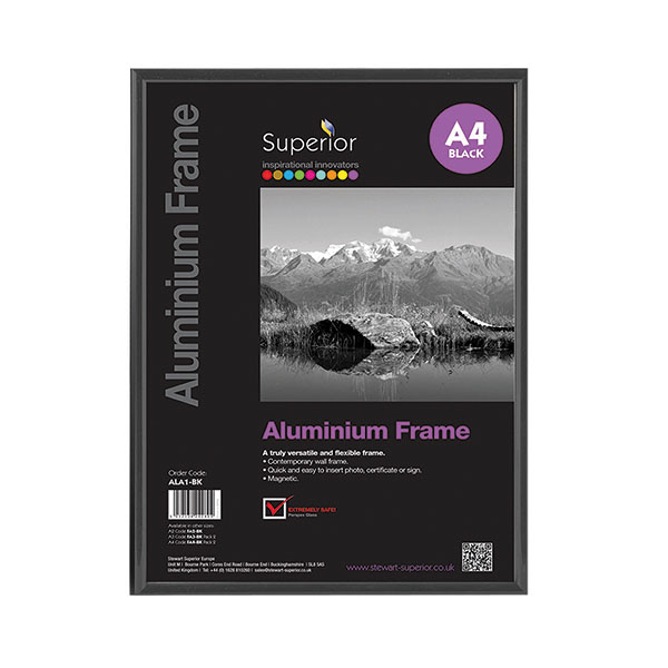 Seco Brushed Alum Frame 11mm A1 Blk