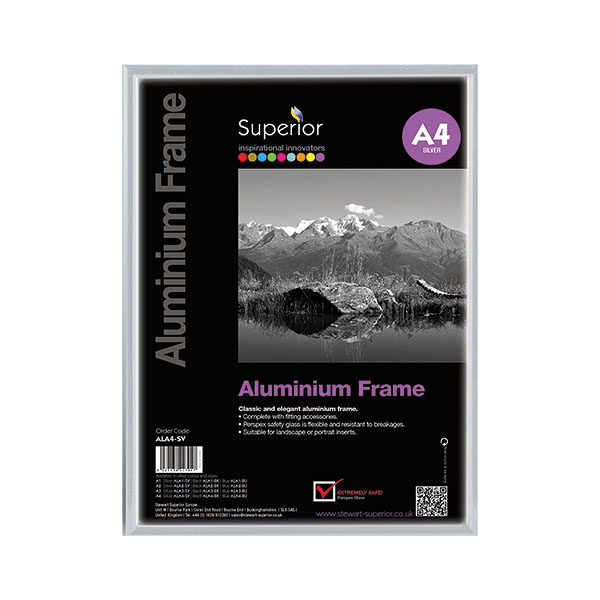 Seco Brushed Alum Frame 11mm A4 Slv