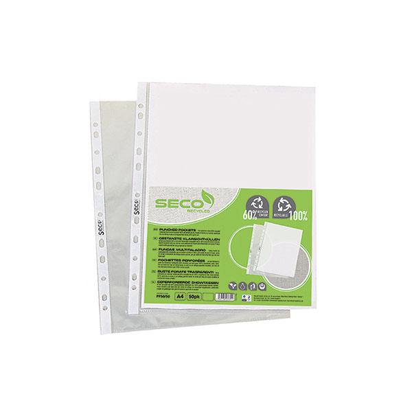 Seco Punched Pockets 50 Micr A4 Pk50
