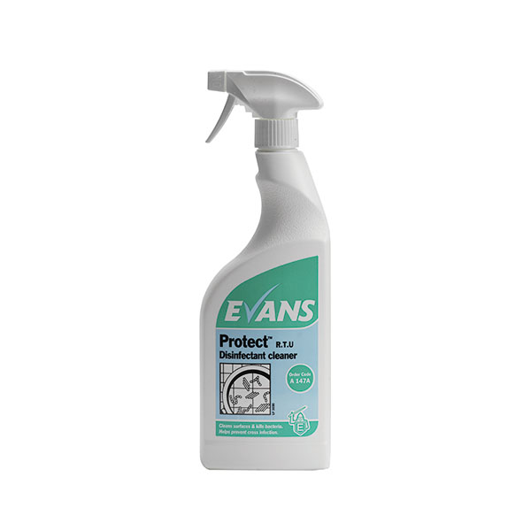 Evans Protect Disinf Clean 750ml Pk6