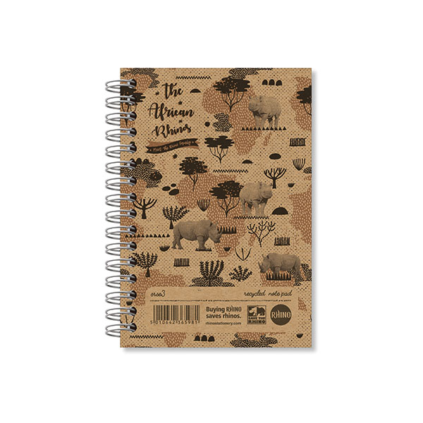 Rhino Wirebound Notebook 200P A6 Pk6