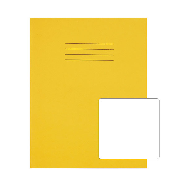 Rhino 9x7 Ex Book Plain Yellow Pk100