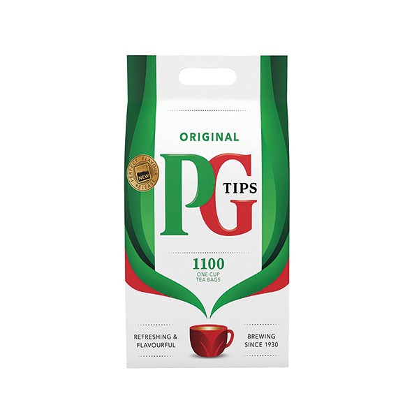 PG Tips 1 Cup Sq Tea Bags Pk1100