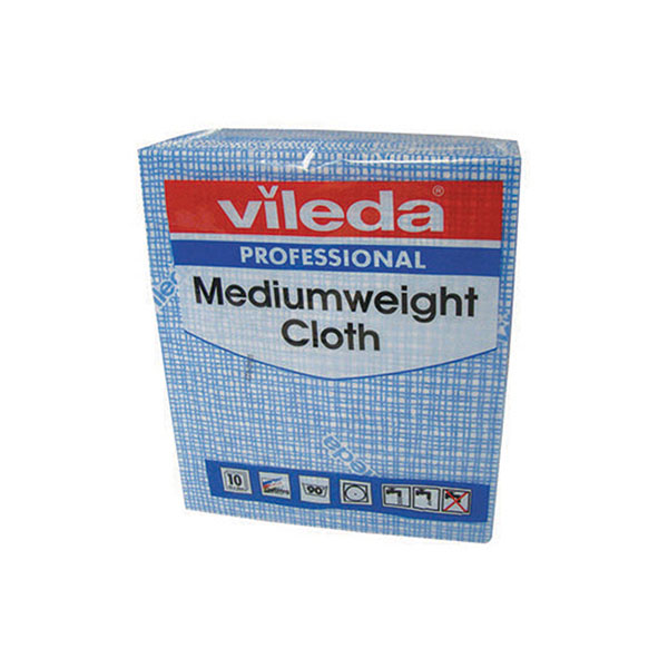 Vileda Medium Weight Cloth Ble Pk10