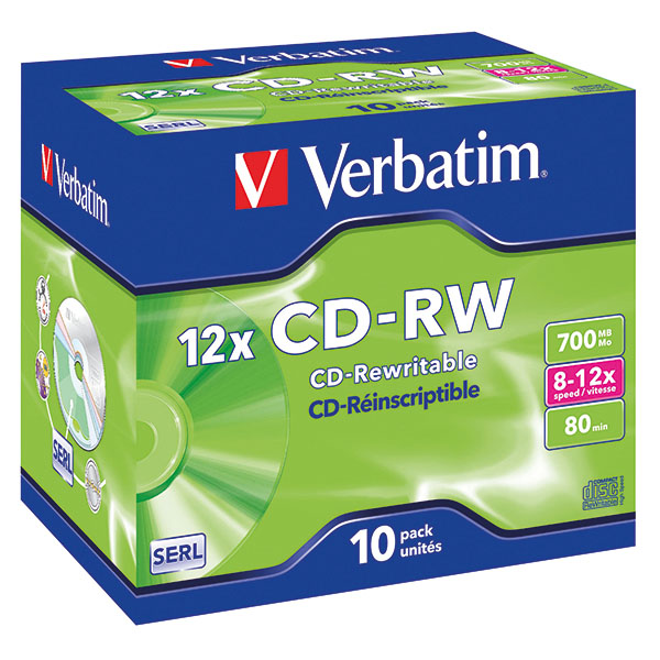 Verbatim 80Min/700Mb CD-Rw 10x-12x