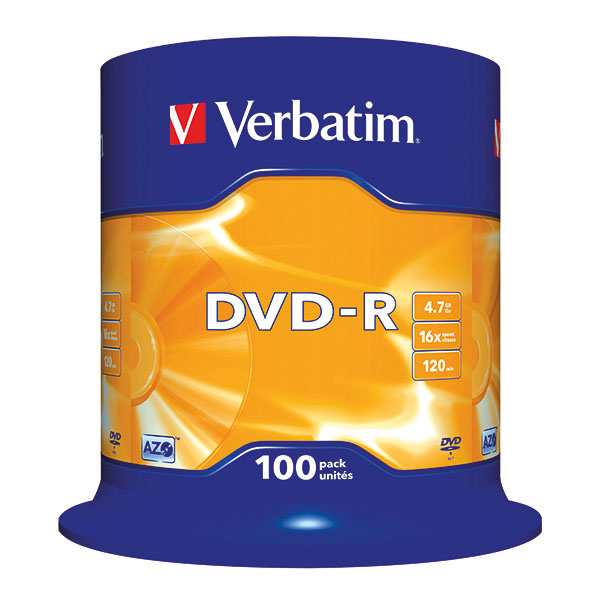 Verbatim DVD-R 16x 100Pk