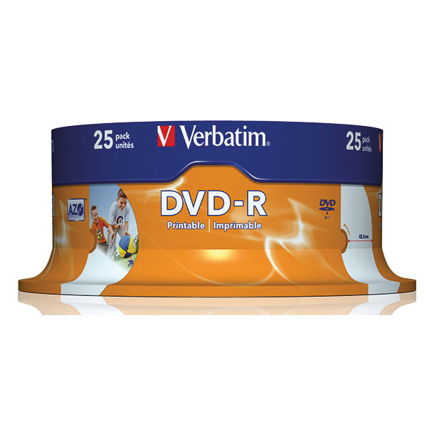 Verbatim DVD-R 16x W Prntble Id 25Pk